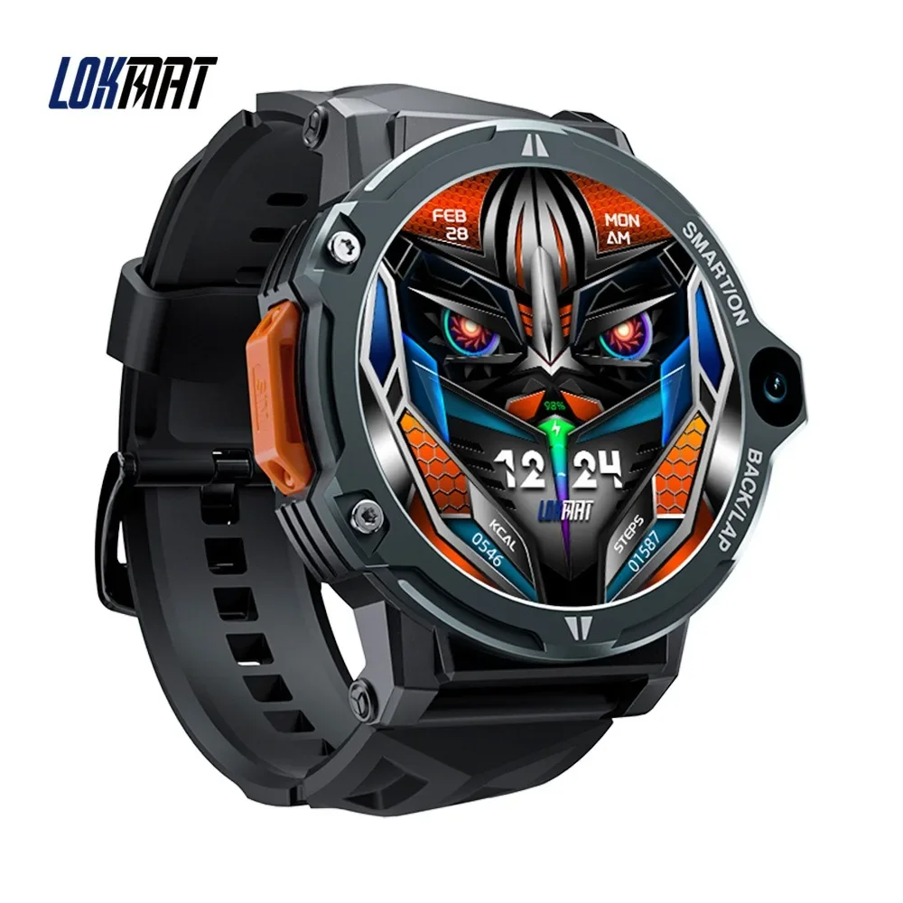 LK02 Đồng Hồ Thông Minh Với 4G Full Netcom Ai Nhận Dạng Khuôn Mặt Camera Kép Có Thể Thay Thế Dây Đeo Thời Tiết Bước Nhịp Tim