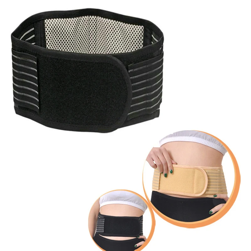 Lumbar Braces Belt Tourmaline Magnetic Therapy Waist Spontaneous Self Heating burning fat abdominal muscle trainer brace support