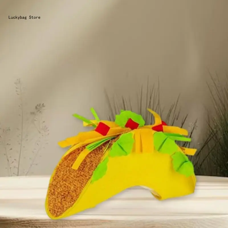 

Tacos Headpiece Fun Colorful Theme Eye-catching Tacos for Women Men Children Teenager Party Headwear