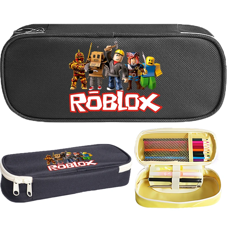 Roblox Pencil Case Student Product Girl Boy Pen Case Bag Game Anime Figure Large Capacity Pencil Box Pouch Stationery Supplies