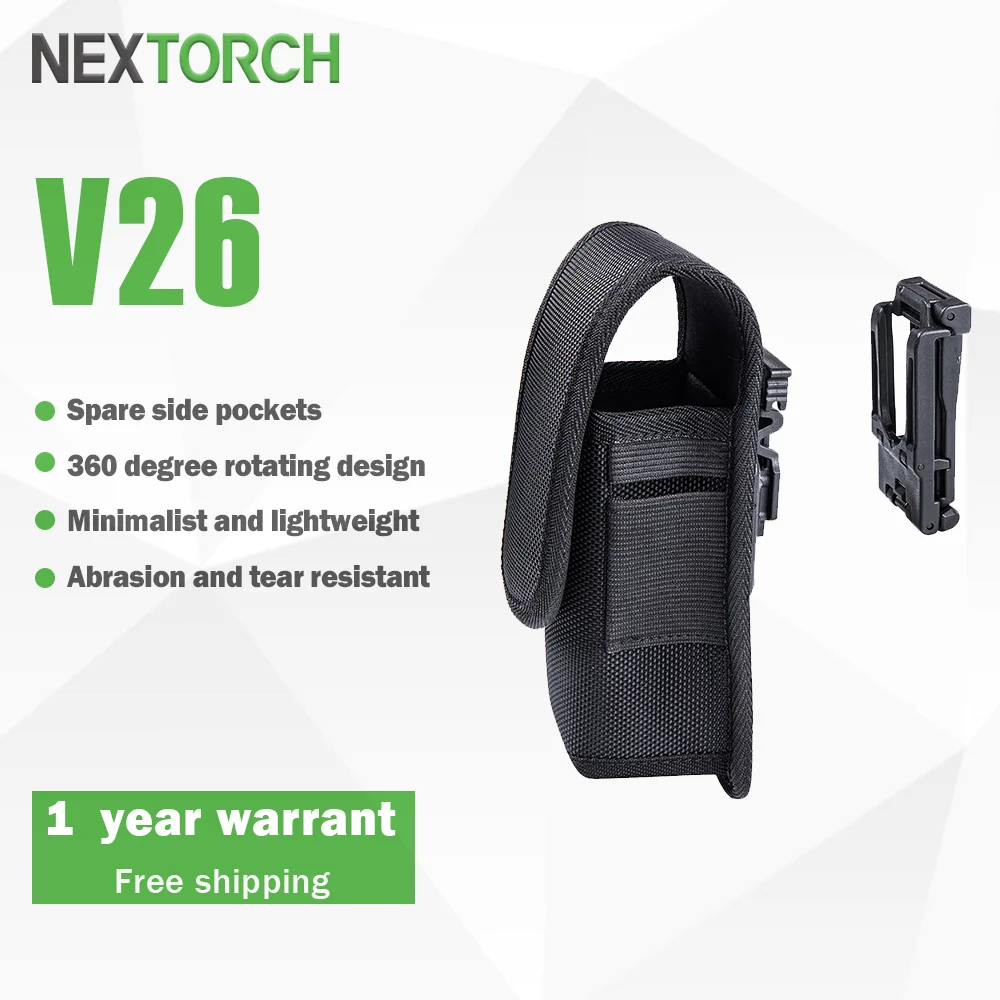 

Nextorch V26 X-Carry Nylon torch holder, Tactical Flashlight Holster Holder, Tactical belt for widths 30-50 mm, TA31, ND30B