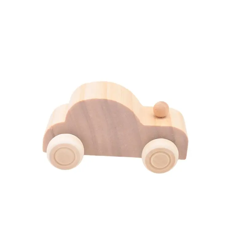 

ABAH-18 Pack DIY Wood Car Unfinished Wooden Cars To Paint Wooden Craft Cars For Home Activities Craft Projects Family Durab
