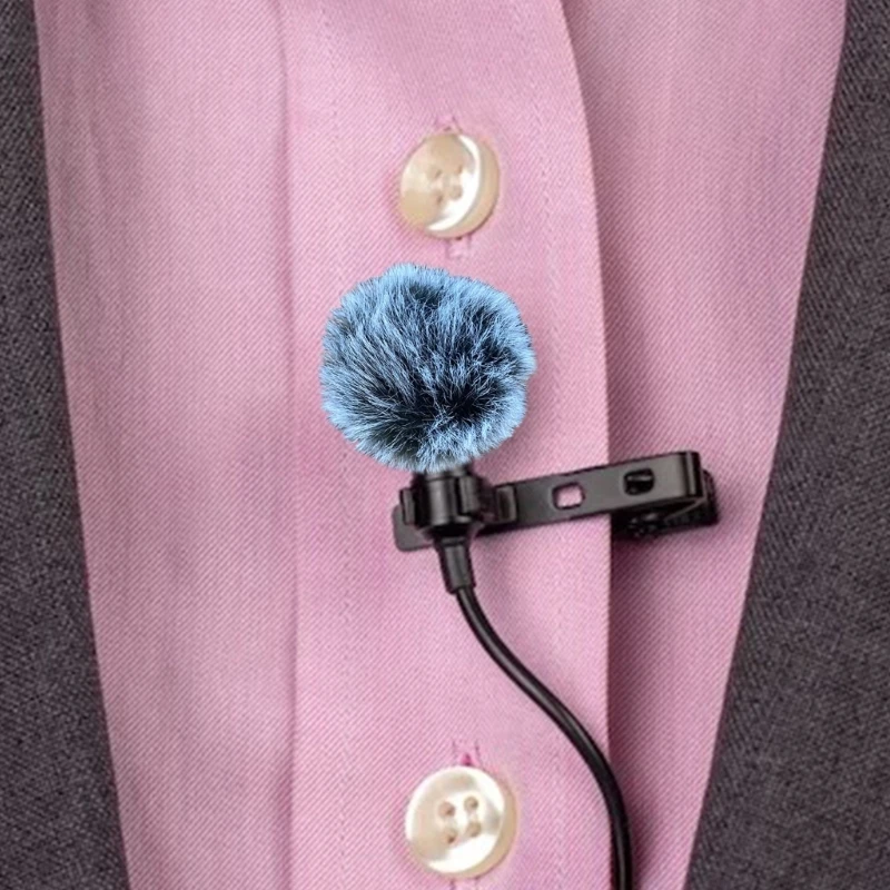 Mikrofon Lavalier Profesional Furry Windscreen Furs Windshield Wind Muff untuk RODE 2GO Wireless Lavalier Microphone