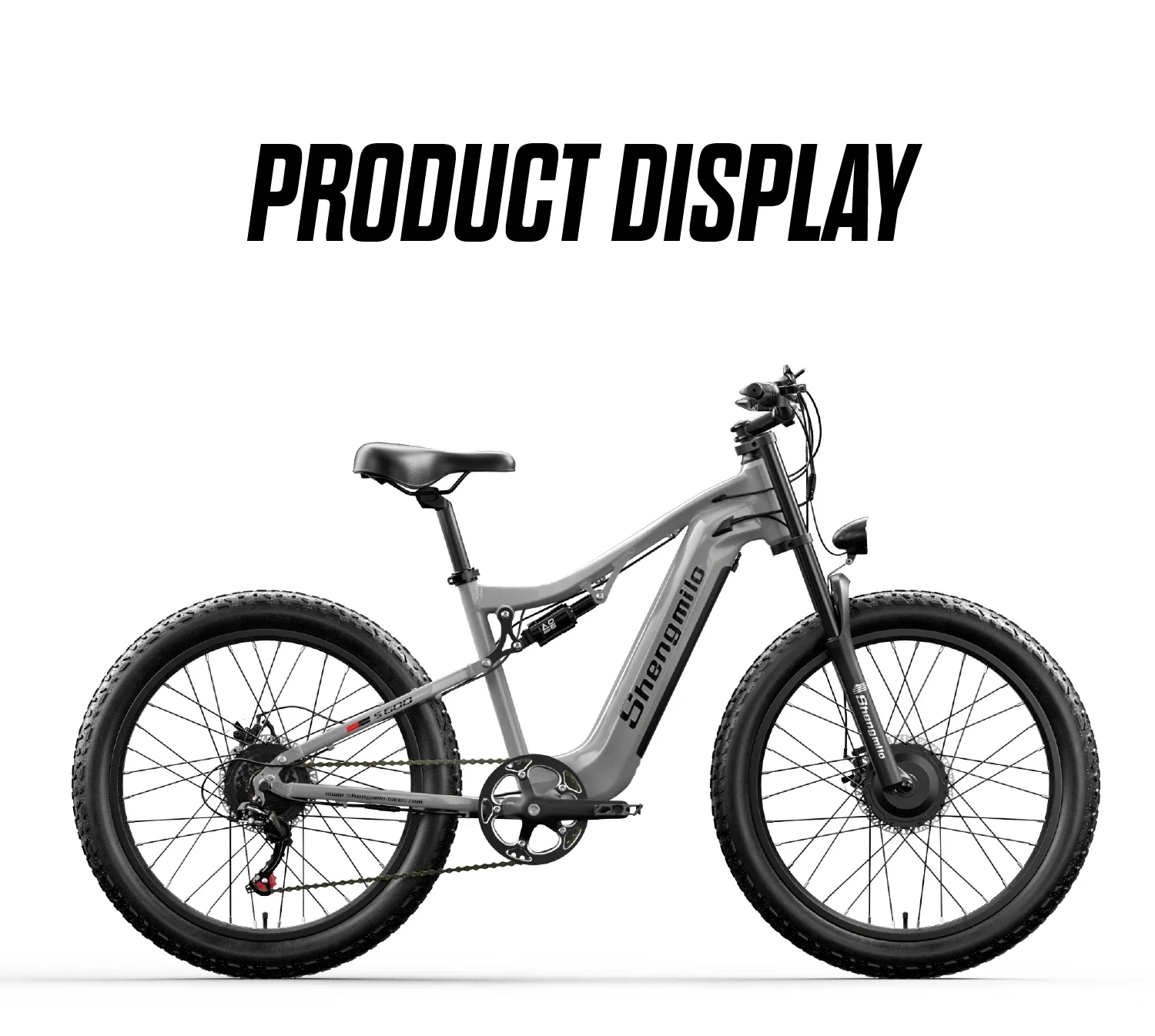 Shengmilo S600 Erwachsenen-Elektrofahrrad Herren E-Mountainbike 48V840WH Akku 26' Fatbike Elektrofahrrad – Detail 14