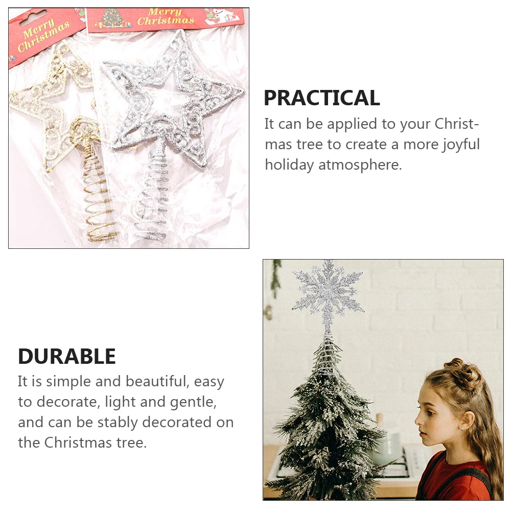 شجرة عيد الميلاد ندفة الثلج توبر خفيفة الوزن الحديد عيد الميلاد الديكور شجرة زخرفة لقضاء عطلة ديكور حفلة شجرة عيد الميلاد الديكور