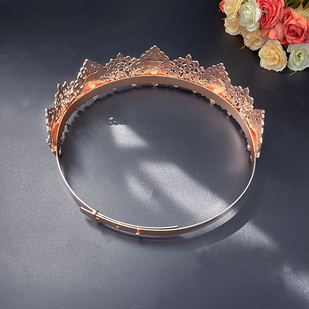 

Elegant Rhinestone Crown Headdress For Women Delicate Hair Tiara Bridal Wedding Party Dance Accessory Universal Fit Hair Crown