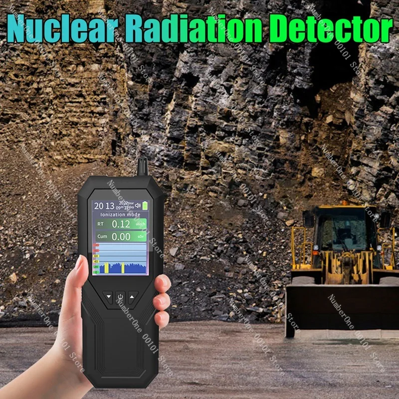 Promotion! Geiger Counter Nuclear Radiation Detector Monitor Dosimeter Black