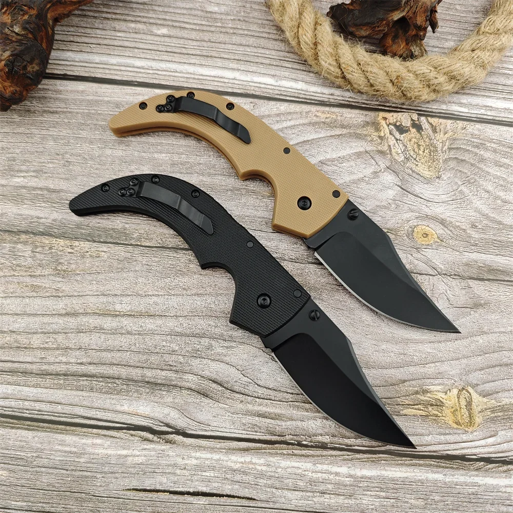 Outdoor Cold 62NGMVB Medium Espada Folding Knife 440C Blade Nylon Fiber Handles Pocket EDC Tactical Knife Camping Hunting Tool