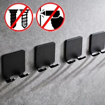 โลหะฝักบัวRack HookกาวแขวนมีดโกนRack Kitchen Wallชั้นวางของมีดโกนใบมีดBracket Stickyขาตั้งจอแสดงผล