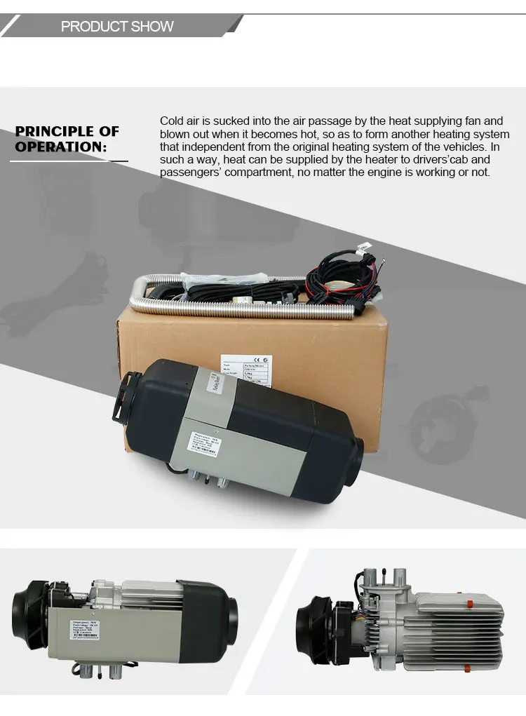 FJH-5/1C 5kw 12 فولت الصناعية الكابينة الديزل وقوف السيارات الهواء السيارات الكهربائية المحمولة سخان الفضاء مع خزان الوقود البلاستيكية #4