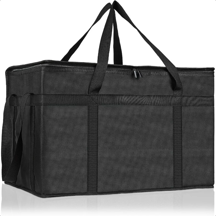 

Insulated Bags for Food Delivery XXXL Pizza Delivery Bags for Large Capacity Cooler Bag Keep Food Warm for Grocery Shopping and