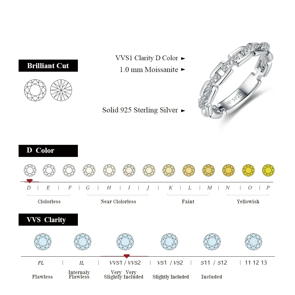 CHARMING 2025 Elegant Moissanite Rings Lab Diamond for Unisex 925 Sterling Silver Wedding Fine Jewelry Pass Diamond Test Gifts
