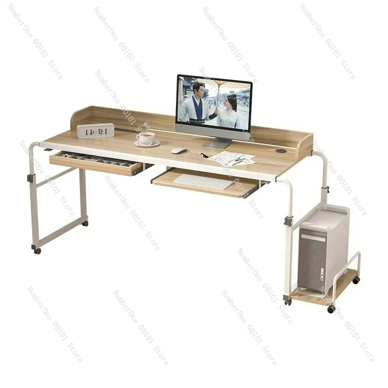 

Overbed Desk Laptop Cart Laptop Desk with Wheels Over Bed Desk Adjustable Table for King Queen Bed Table Bed Table on Wheels