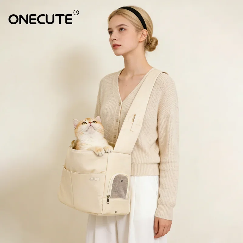 Puppy Pet Carrier Bag, Portable Outdoor Travel Carrier for Small Dogs and Cats