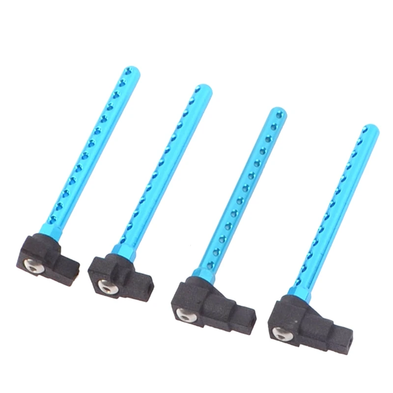 4Pcs Aluminum Alloy Body Posts Mount Extension Set For Tamiya TT01 TT-01 1/10 RC Car Upgrade Parts Accessories