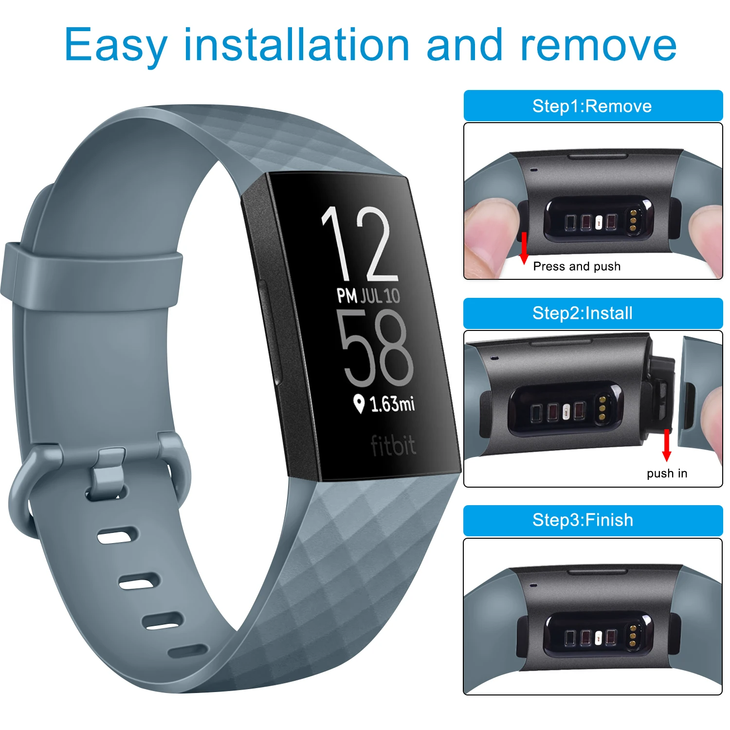 Correa de TPU para Fitbit Charge 4 3, pulsera de repuesto para Fitbit Charge 4 3/3 SE, accesorios para reloj inteligente