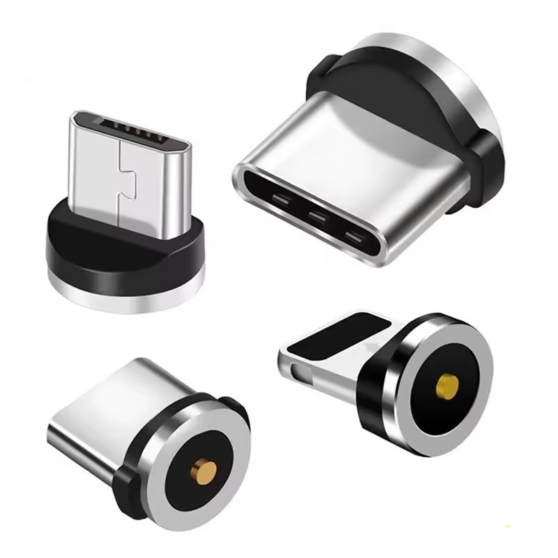 Prise de câble magnétique ronde de Type C, Micro USB C, charge rapide pour téléphone, prise de chargeur magnétique Microusb type-c, nouveauté 2022