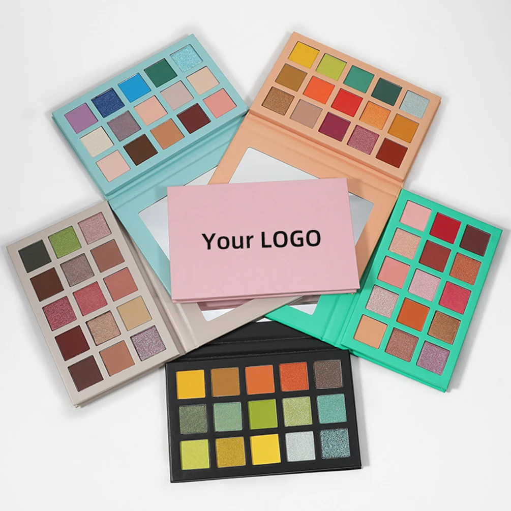 

Private Label 15-Color DIY Glitter Eyeshadow Palette Matte Custom Logo Waterproof Long Lasting Pressed Powder Makeup Wholesale