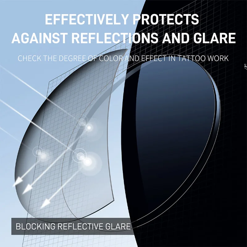 عالية الجودة المتكاملة الوشم تصفية حماية العين نظارات عالية الوضوح متعدد المشهد استخدام الوشم أداة الملحقات بالجملة