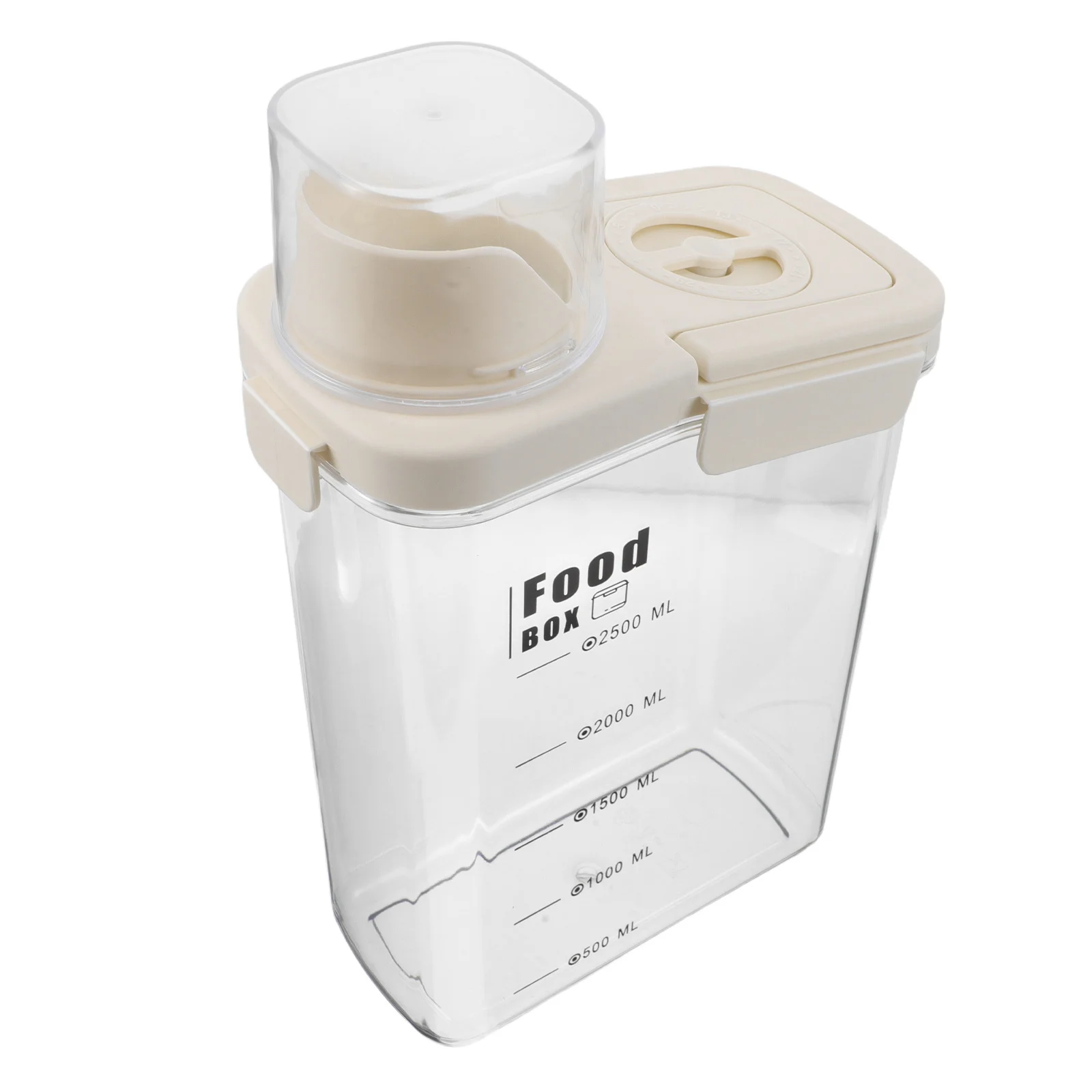 

Grain Storage Container 2.8L Transparent Airtight Rice Container Multi-Purpose Kitchen Cereal Dispenser Plastic Storage Jar with