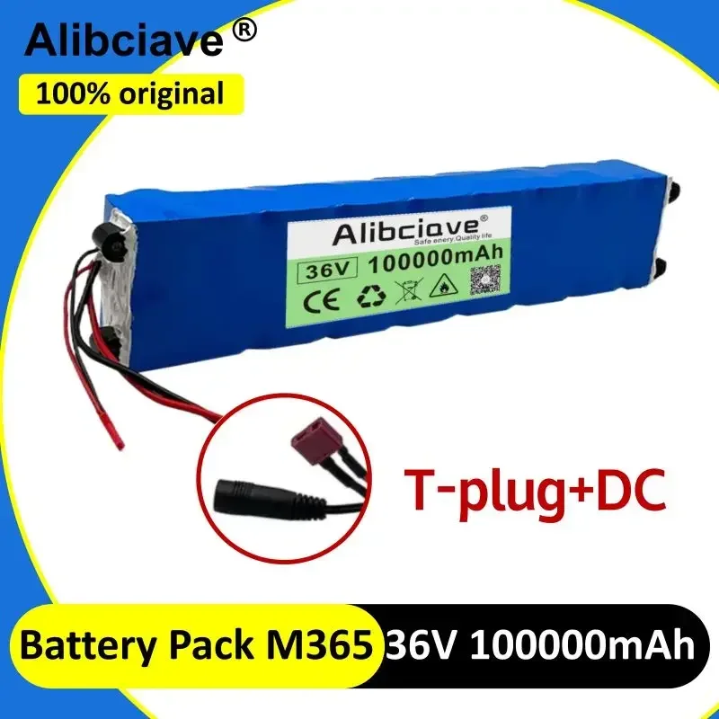 Paquete de batería para patinete eléctrico 10S3P, 36V, 100000mAh, 36v, 18650 litio, M365