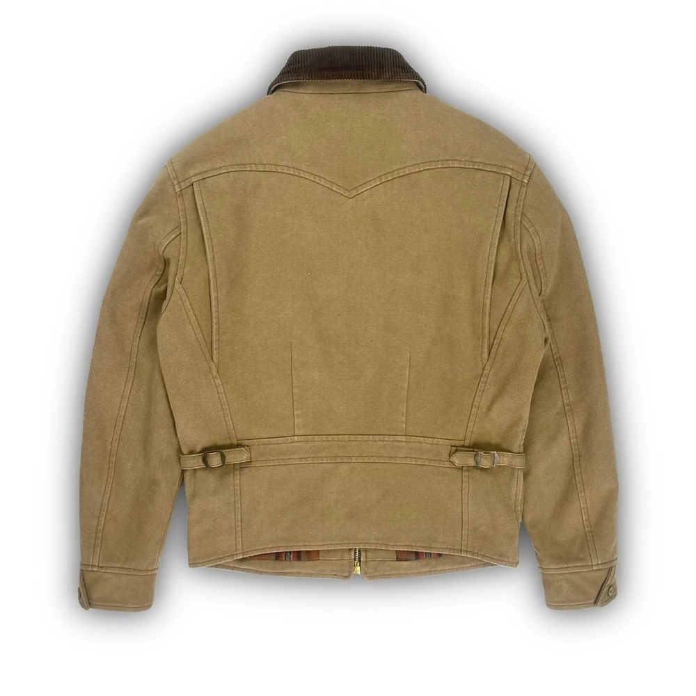 DQ1930 AsianSize Top Quality Super Warm 50% Wool Lining Cotton Fabric Vintage Stylish J1 Jacket