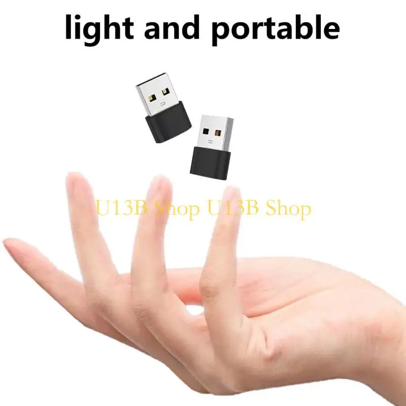 U13B 금속 유형 C 암컷에서 USB2.0 수컷 어댑터 10GBPS 데이터 변환기 OTG 어댑터