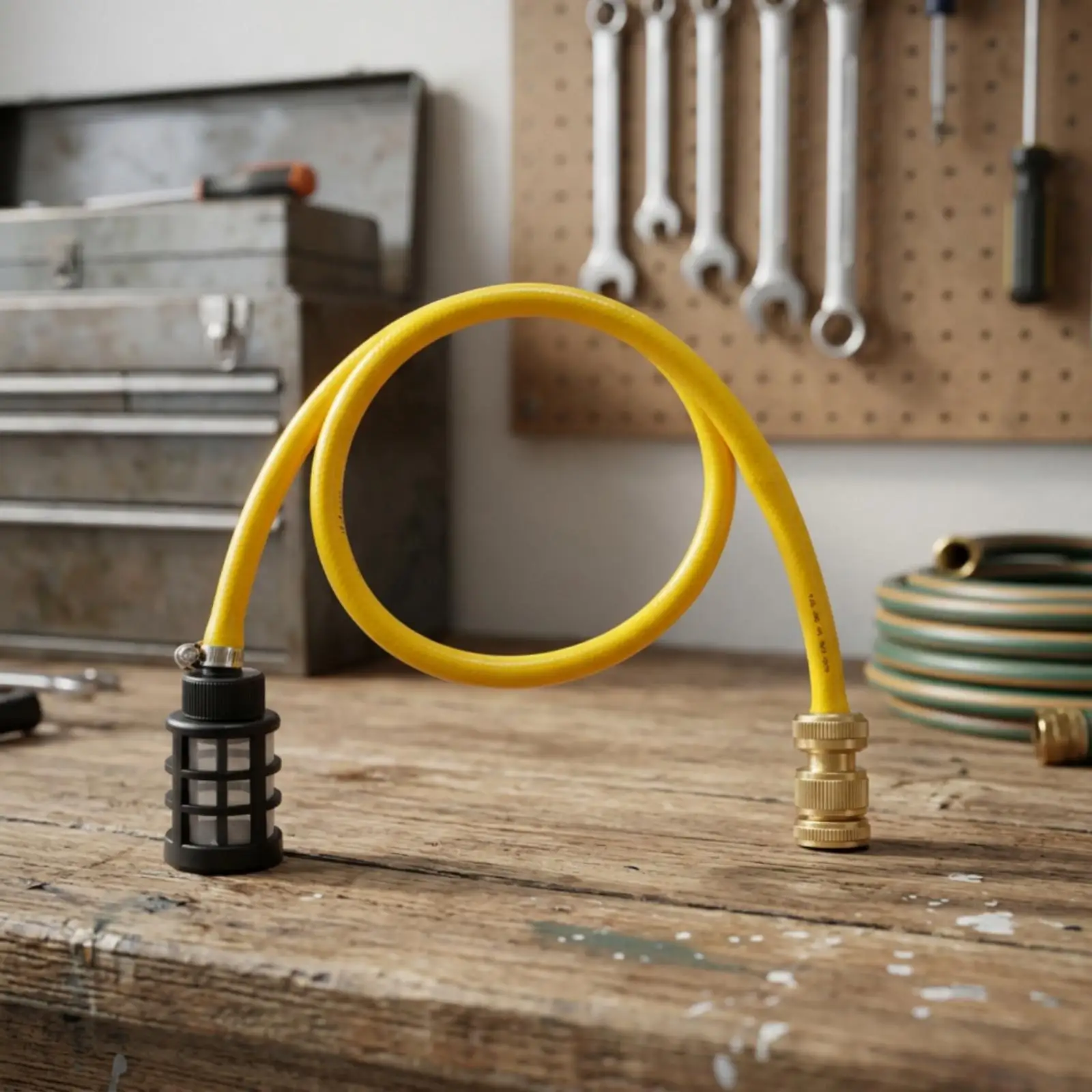 Car Wash Hose High Pressure Watering Inlet Hose Clear Push to Connect Fitting Water Hose Sprayer for Yard and Car