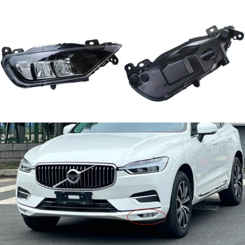 

For Volvo XC60 XC90 S90 V90 2016-2021 31434666,31434667 Car Accessories LED Fog Lamp Front Bumper Fog Light Signal Lamp Assembly