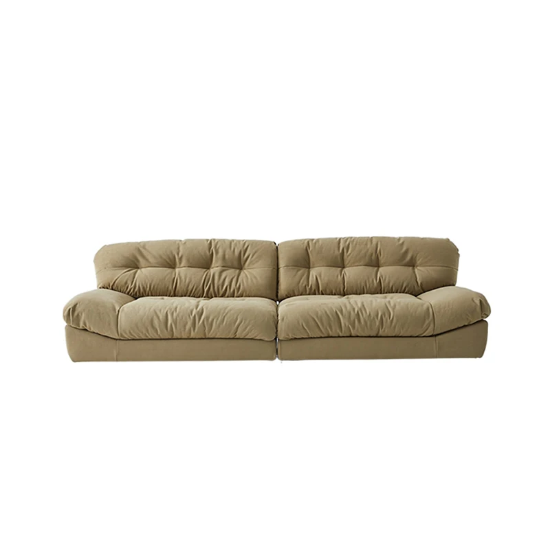

Luxury Villa Retractable Modular Modern Combined Wood Frame Fabric Upholstered Tufted Three Seat Sofa Suite Apartment
