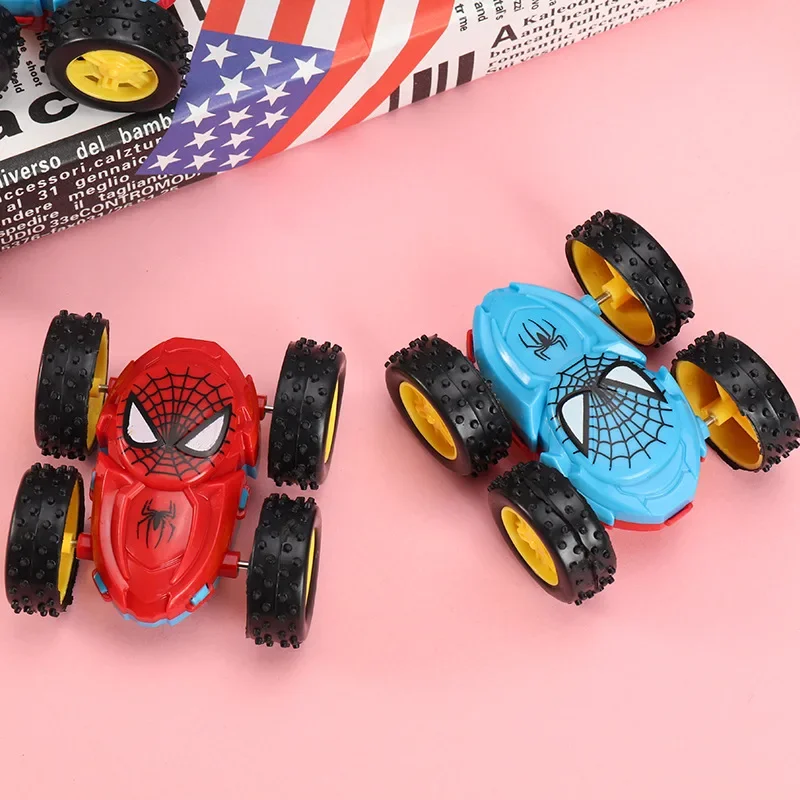 Spider-Man Children's Spider Dump Truck Inertia Car 360 Degree Impact Resistant Double-Sided Car Children's Educational Toy