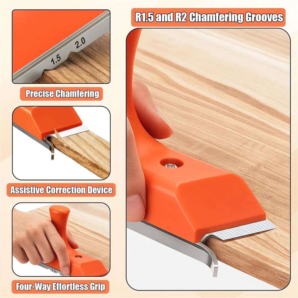 618 Mega Sale Edge Banding Trimmer with Carbon Steel Extra Replacement Blades for Deburring Veneer, PVC, ABS on Straight Curved