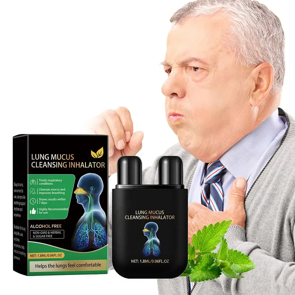 Inalador de limpeza de muco pulmonar, apneia do sono, inalador nasal para saúde do fígado, alívio de limpeza pulmonar, desconforto, cuidados de saúde do nariz