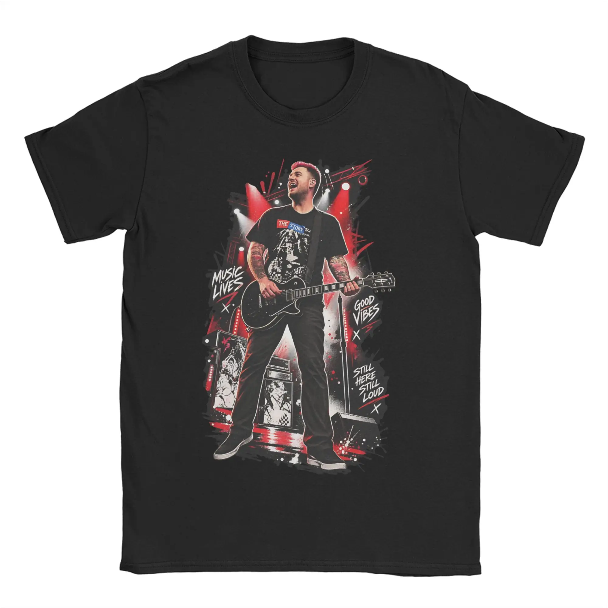 Hipster Rip Chad Gilbert Guitarist T-Shirts for Men Women Crew Neck Pure Cotton T Shirt  Short Sleeve Tees Plus Size Clothing