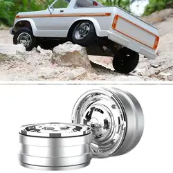 1.9 inch metal electroplated retro mirror wheel hub for 1/10 RC Crawler Car TRX4 SCX10 D90 rc car modification accessories