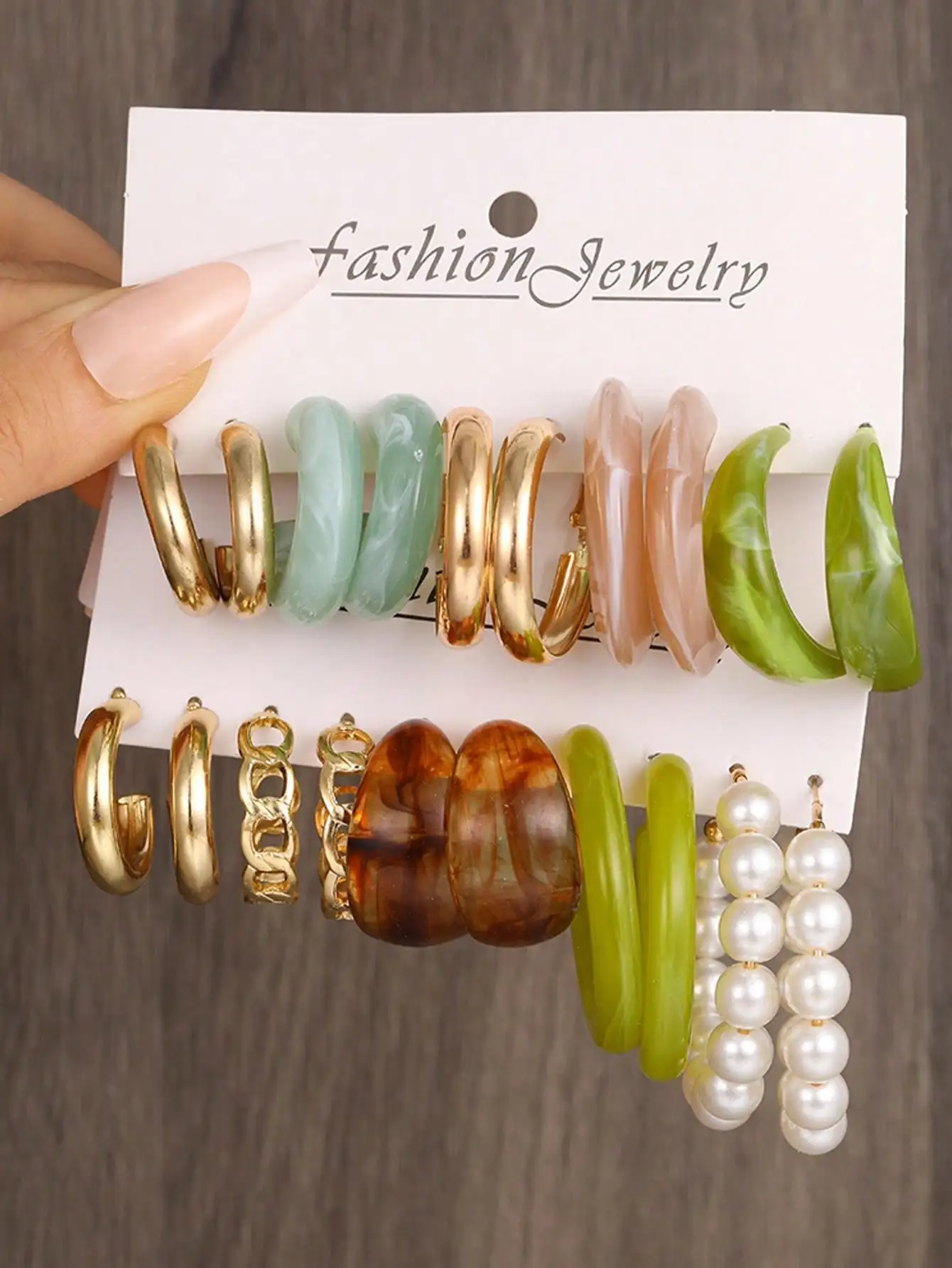 30pcs/36pcs/20pcs/12pcsSet Colorful Resin Earring Set For Ladies, Dating And Holiday Gift