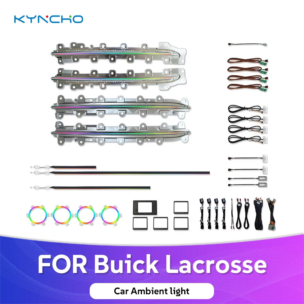 

For Buick Lacrosse 2023 2025 LED Car Atmosphere Light Symphony Iridescent Car Ambient Light LED Automotive Ambient Lighting