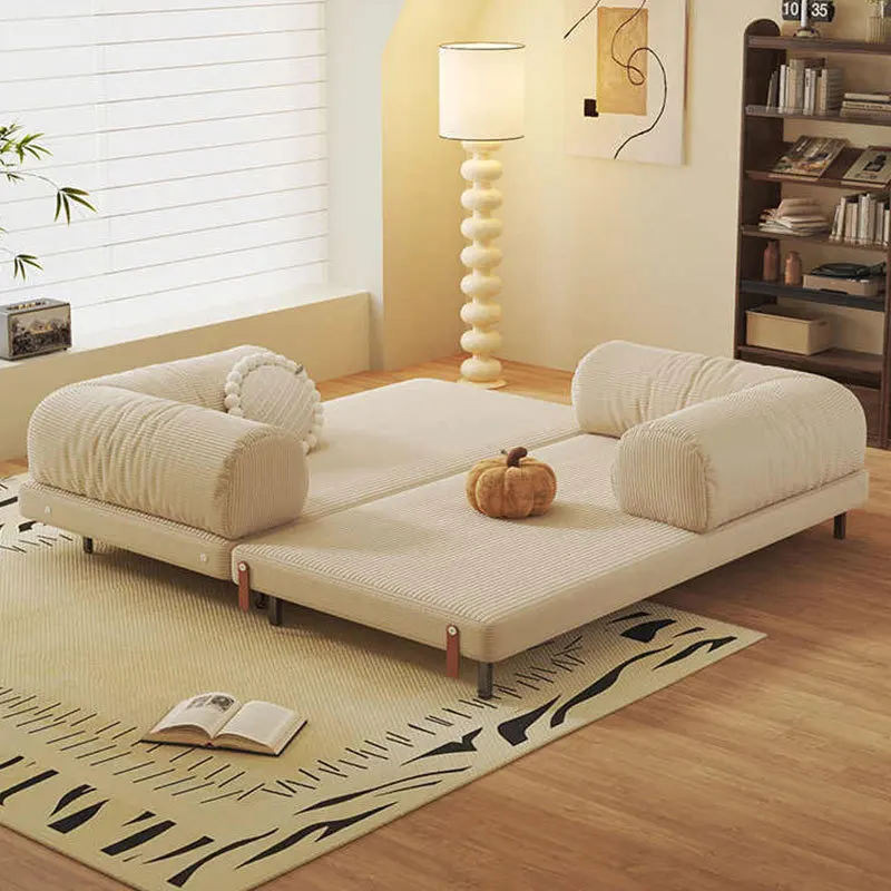 Toast sofa bed folding dual-purpose integrated small apartment multi-functional pull-out retractable double sofa bed