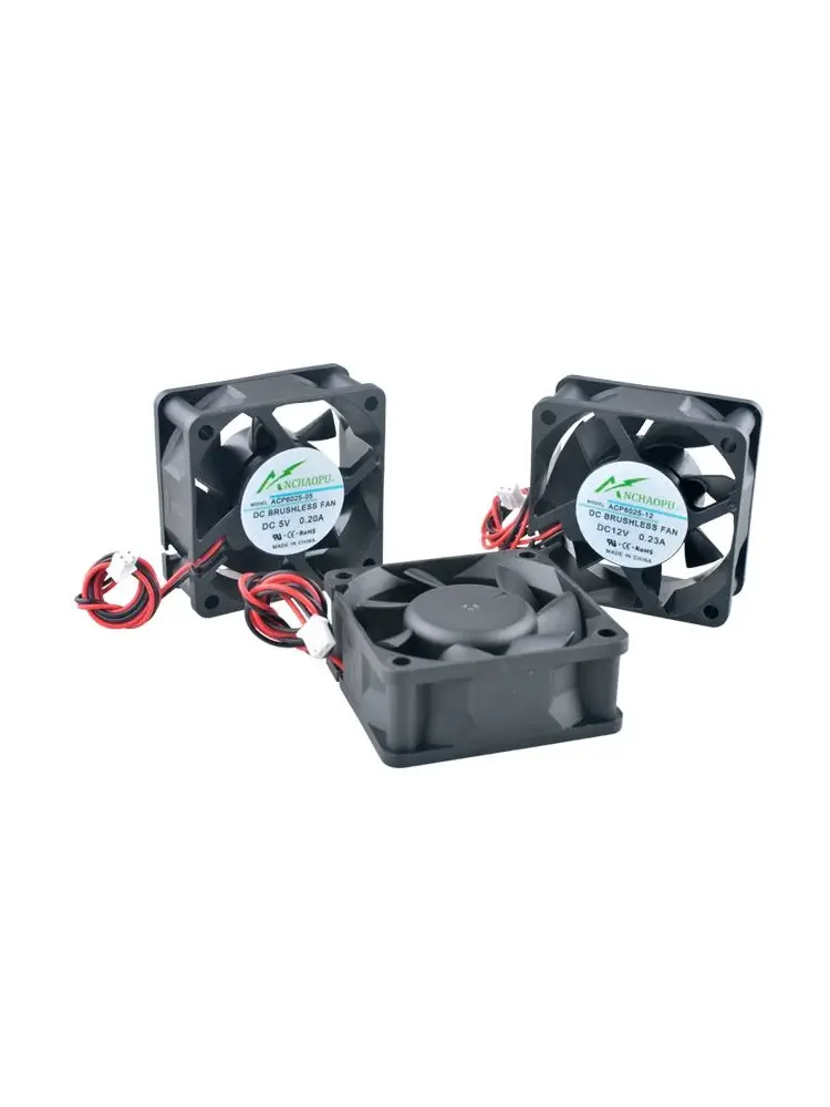ACP6025 Wentylator 6cm 60mm 60x60x25mm DC5V/12V/24V 2-pinowy wentylator osiowy do ładowarek, zasilaczy i konwerterów częstotliwości — zdjęcie produktu 7