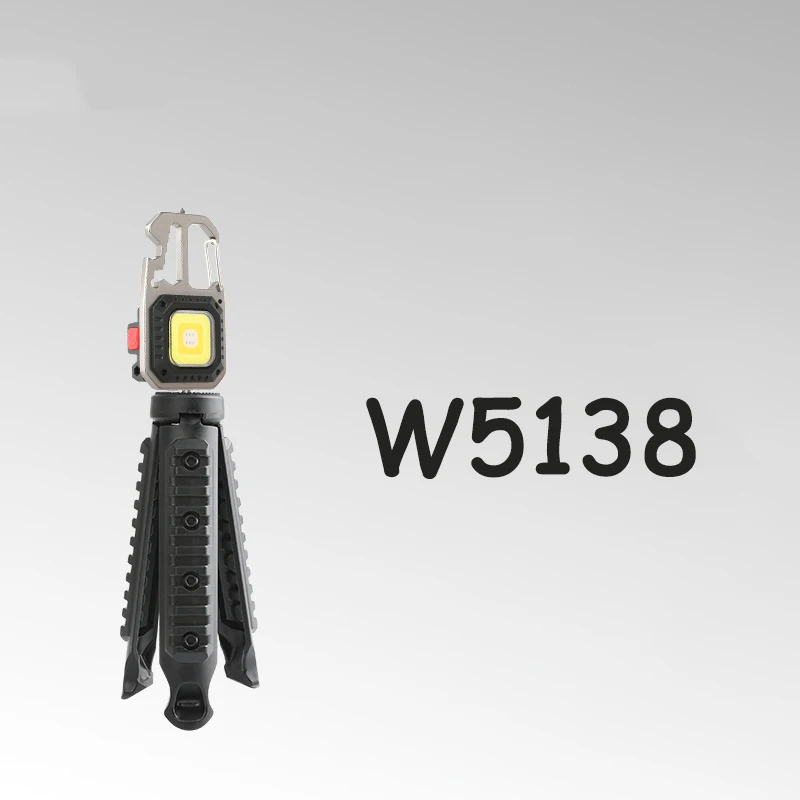 W5130 New Multifunctional Mini Flashlight Outdoor Strong Magnetic Absorption Light Portable Emergency High Brightness Camping