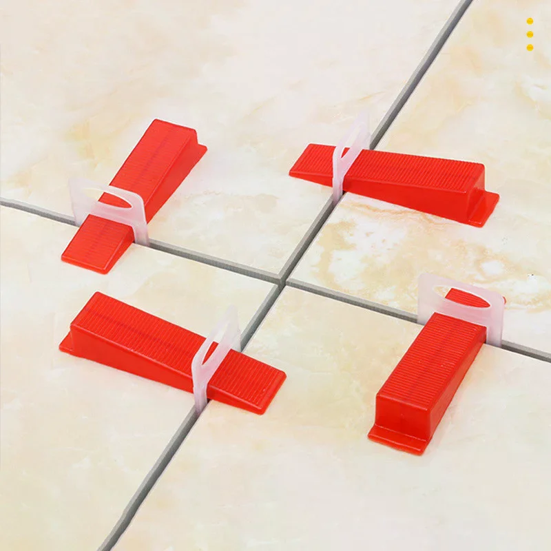 100pcs Ceramic Tile Leveling System Clips Spacers Laying Clips For Tile Laying Floor Wall Construction Tools 1/1.5/2/2.5/3mm