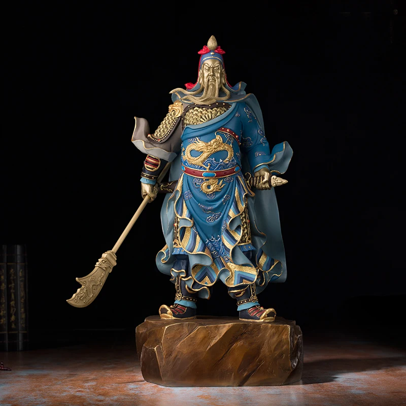 

XL-Limited Edition home OFFICE business efficacious Protection-Money Drawing fortune God dragon GUAN GONG Auspicious statue