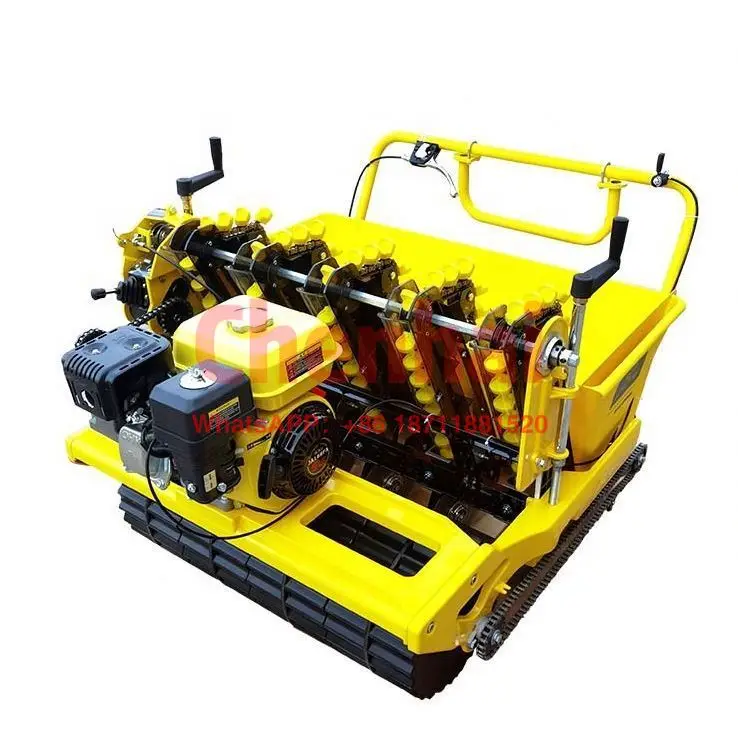 

Automatic engine garlic seeder planter planting sowing machine