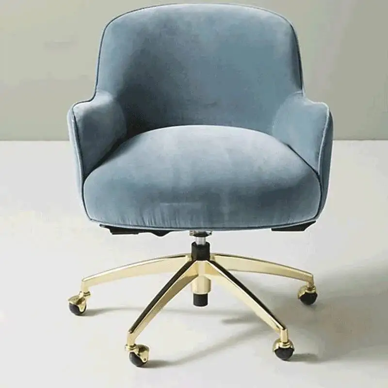 

Armchair Flannel Office Chairs Sponge Nordic Cushion Office Furniture Home Backrest Computer Chair Modern Lift Swivel Game Chair