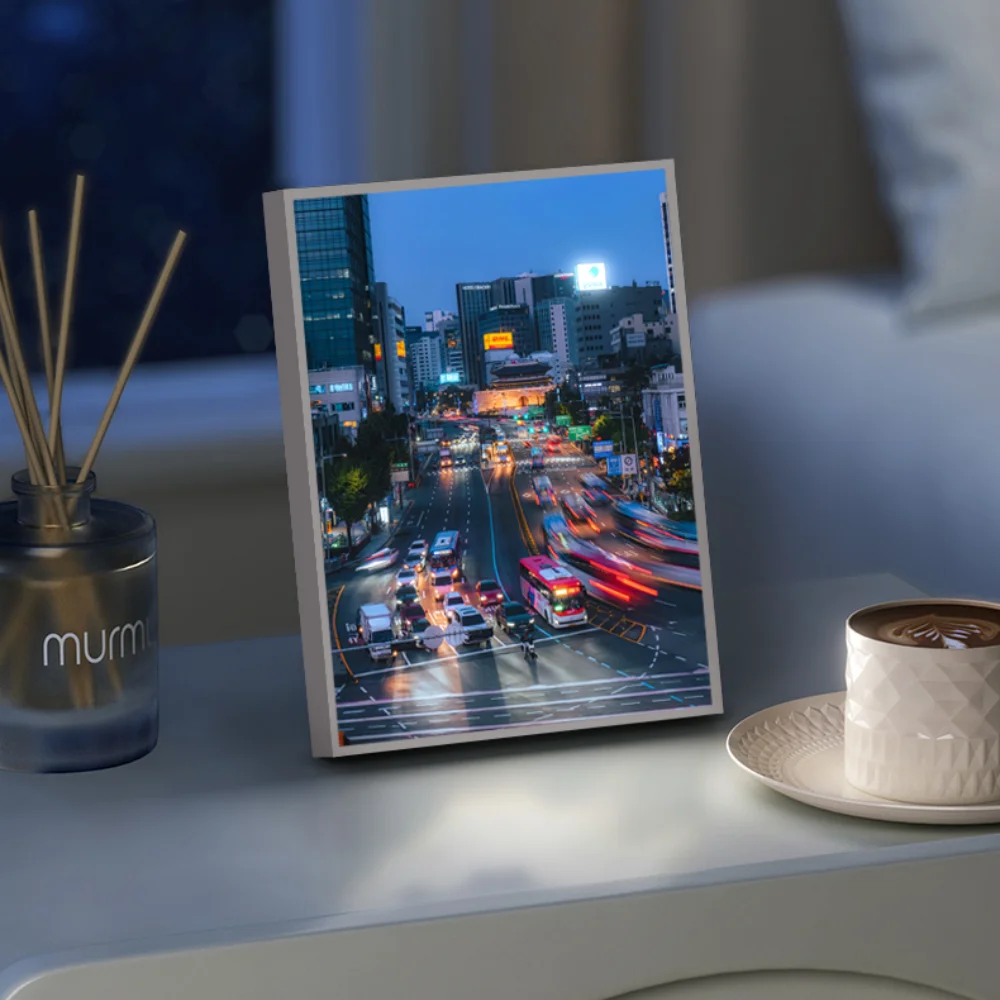 

Gangnam Style LED Wall Art - Modern Seoul Skyline Night Lamp, K-Drama Inspired Room Decoration with Dynamic Neon Effects