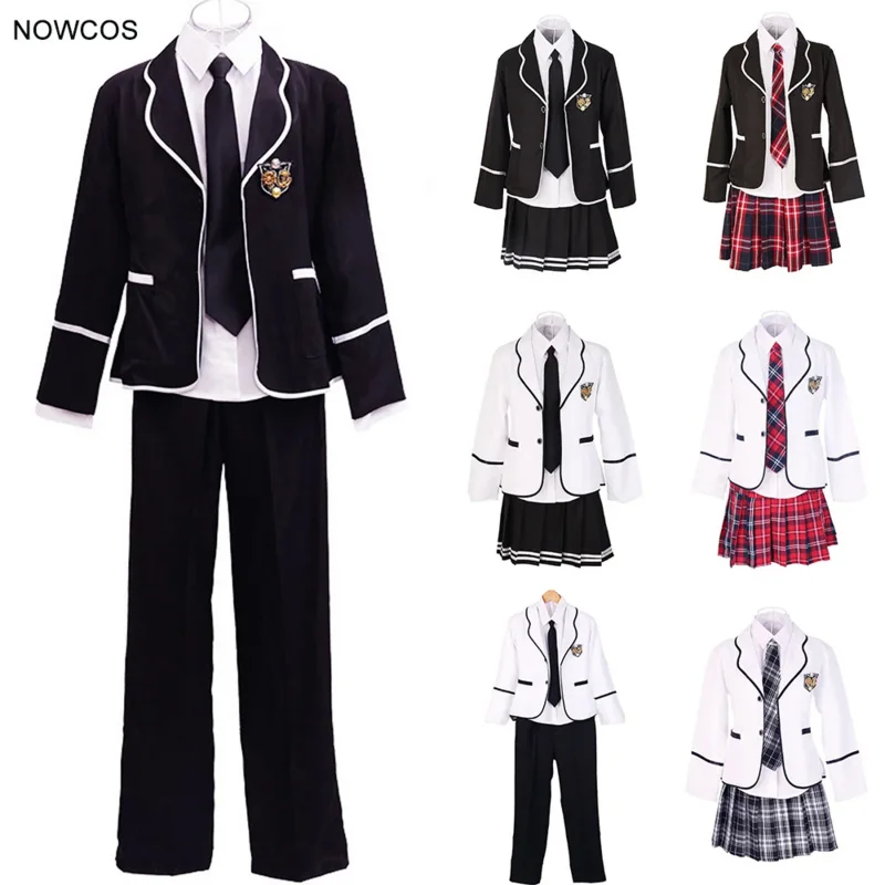 

Japan and South Korea Student JK Uniform Set Long Sleeve Chorus School Uniform Junior High School Boys Girls Student Clothes