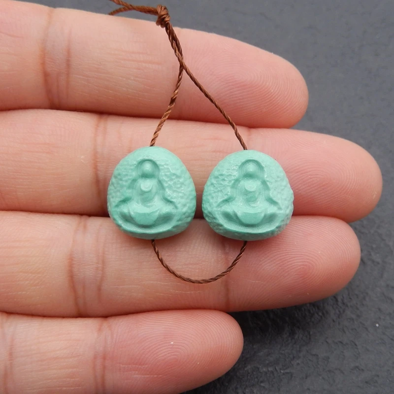 

B&F Turquoise Earring Beads Making, Handmade Natural stones beads for Jewelry , Stones for jewelry Making Supplies