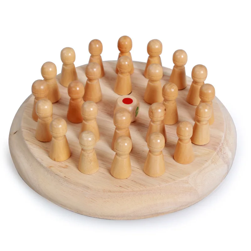 Children Kids Memory Match Stick Chess Wooden Chess Checkers Board Game Family Party Game Puzzle Baby Educational Toys