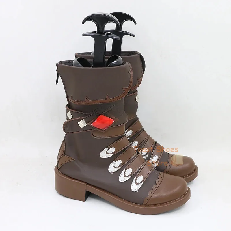 

qq98Game Genshinimpact Diluc Ragnvindr Boots Comic Game for Con Halloween Party Cosplay Costume Prop Handsome Style