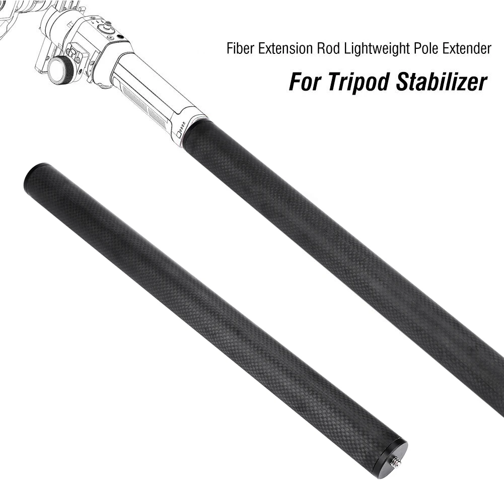 Carbon  Extension Rod Lightweight Pole Extender Accessory for Tripod Stabilizer Photography Accessory
